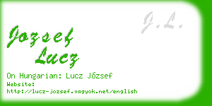 jozsef lucz business card